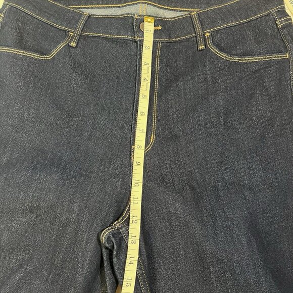 Old Navy Wow Skinny Jeans 16 Tall Dark Wash High Rise Stretch NWT - Picture 6 of 10